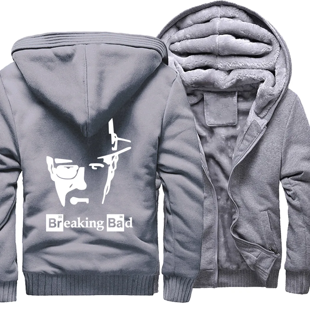 2019 Breaking Bad Men's jackets Hip Hop coats thick zip keep warm hoodies I Am The One Who Knocks Heisenberg sweatshirts Homme