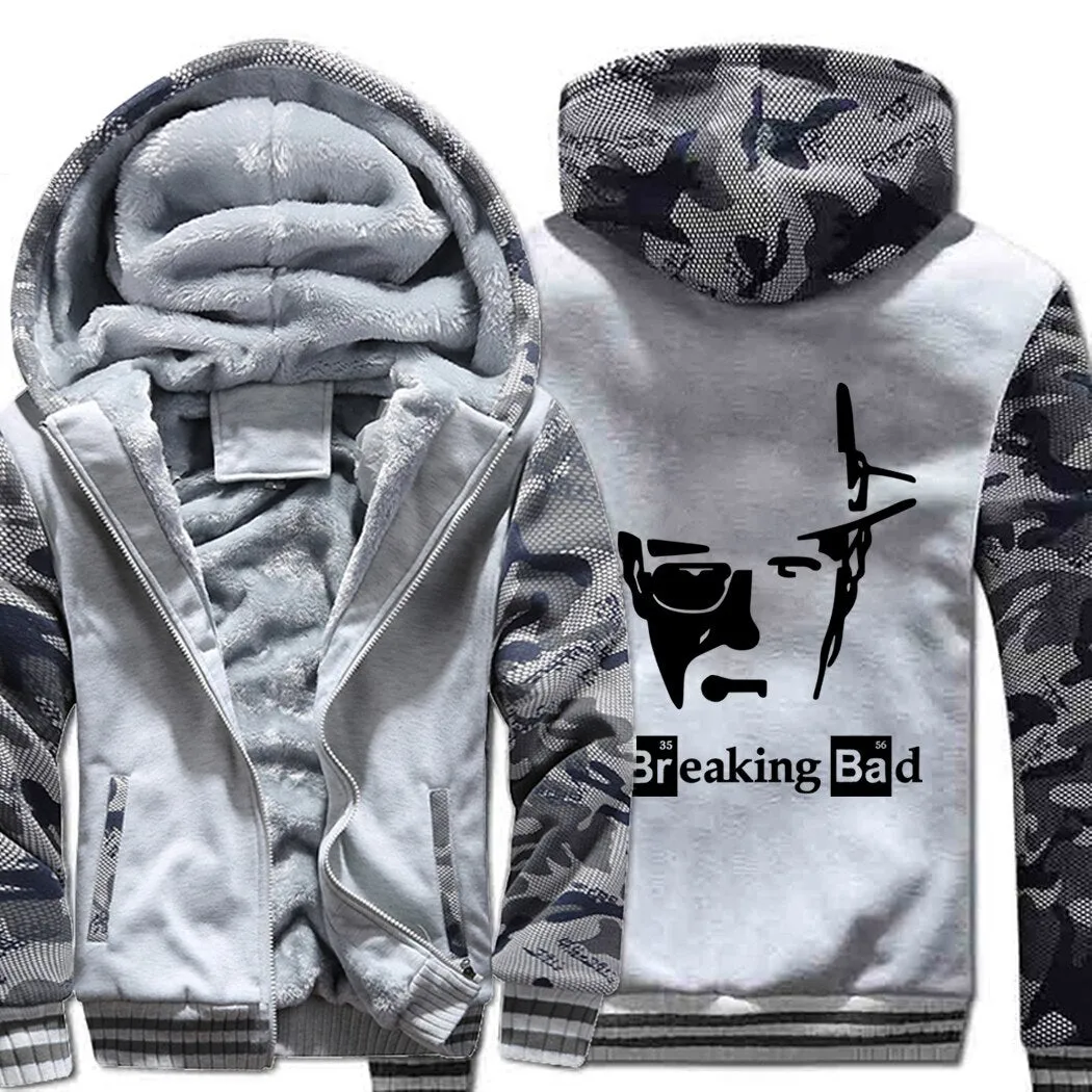 2019 Breaking Bad Men's jackets Hip Hop coats thick zip keep warm hoodies I Am The One Who Knocks Heisenberg sweatshirts Homme