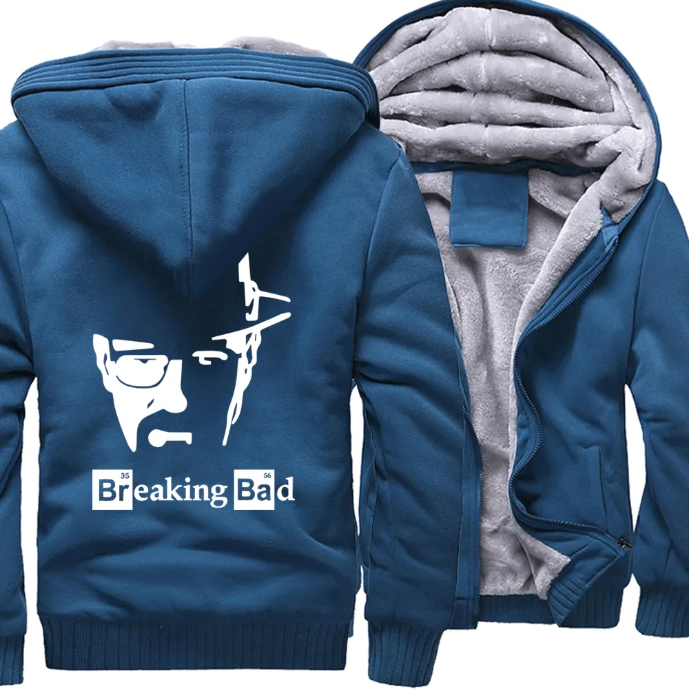 2019 Breaking Bad Men's jackets Hip Hop coats thick zip keep warm hoodies I Am The One Who Knocks Heisenberg sweatshirts Homme