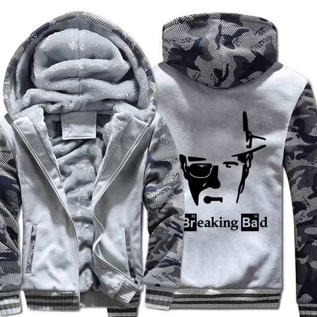 2019 Breaking Bad Men's jackets Hip Hop coats thick zip keep warm hoodies I Am The One Who Knocks Heisenberg sweatshirts Homme
