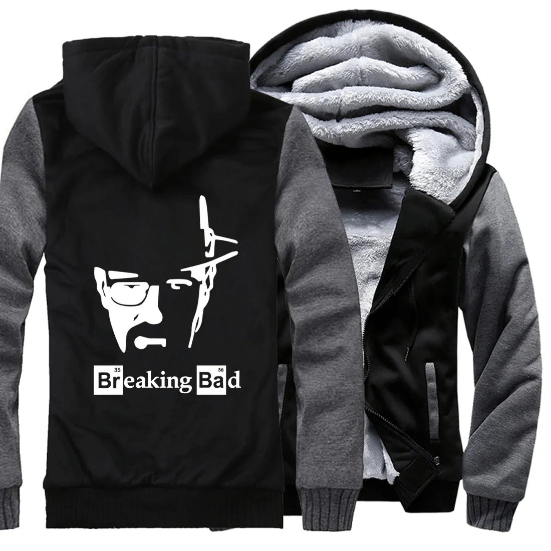 2019 Breaking Bad Men's jackets Hip Hop coats thick zip keep warm hoodies I Am The One Who Knocks Heisenberg sweatshirts Homme