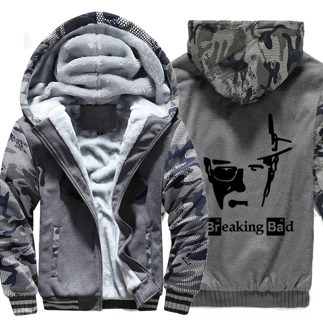 2019 Breaking Bad Men's jackets Hip Hop coats thick zip keep warm hoodies I Am The One Who Knocks Heisenberg sweatshirts Homme