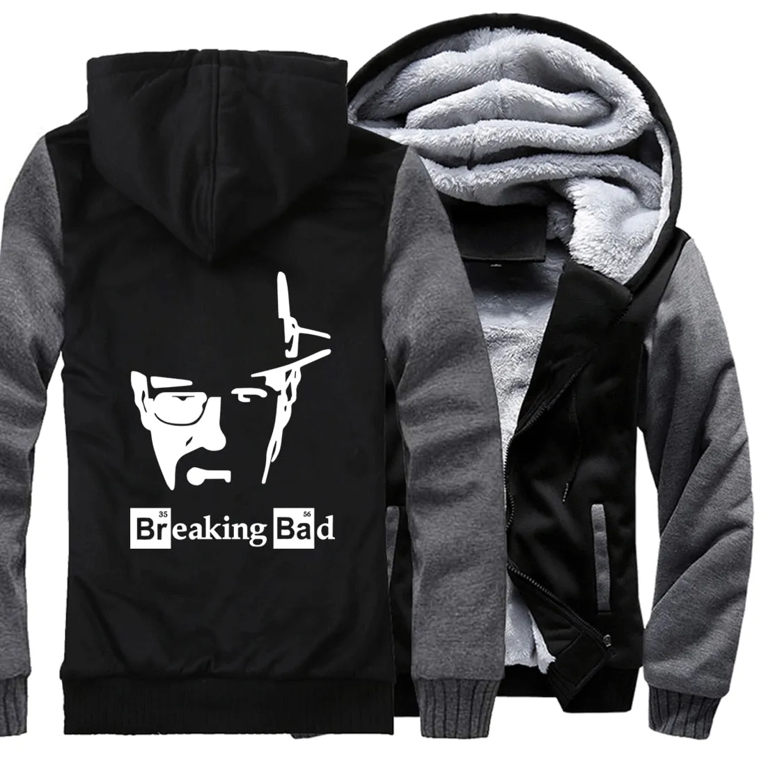 2019 Breaking Bad Men's jackets Hip Hop coats thick zip keep warm hoodies I Am The One Who Knocks Heisenberg sweatshirts Homme