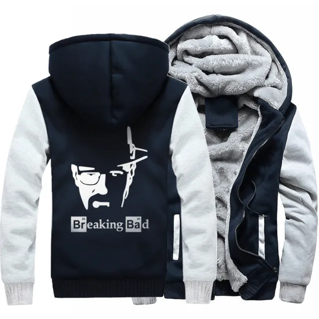 2019 Breaking Bad Men's jackets Hip Hop coats thick zip keep warm hoodies I Am The One Who Knocks Heisenberg sweatshirts Homme