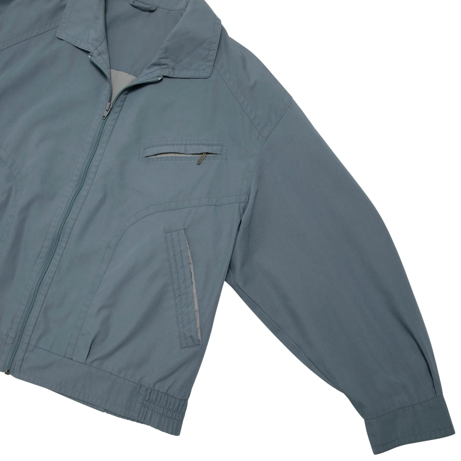 80s Coated Plain Weave Harrington Jacket