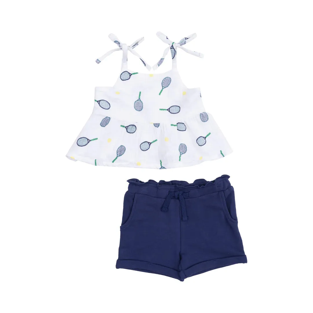 Angel Dear Peplum Tank & Short | Tennis