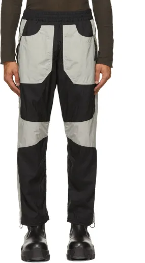 Arnar MÃ¡r JÃ³nsson Black Paneled Contrast Track Pants