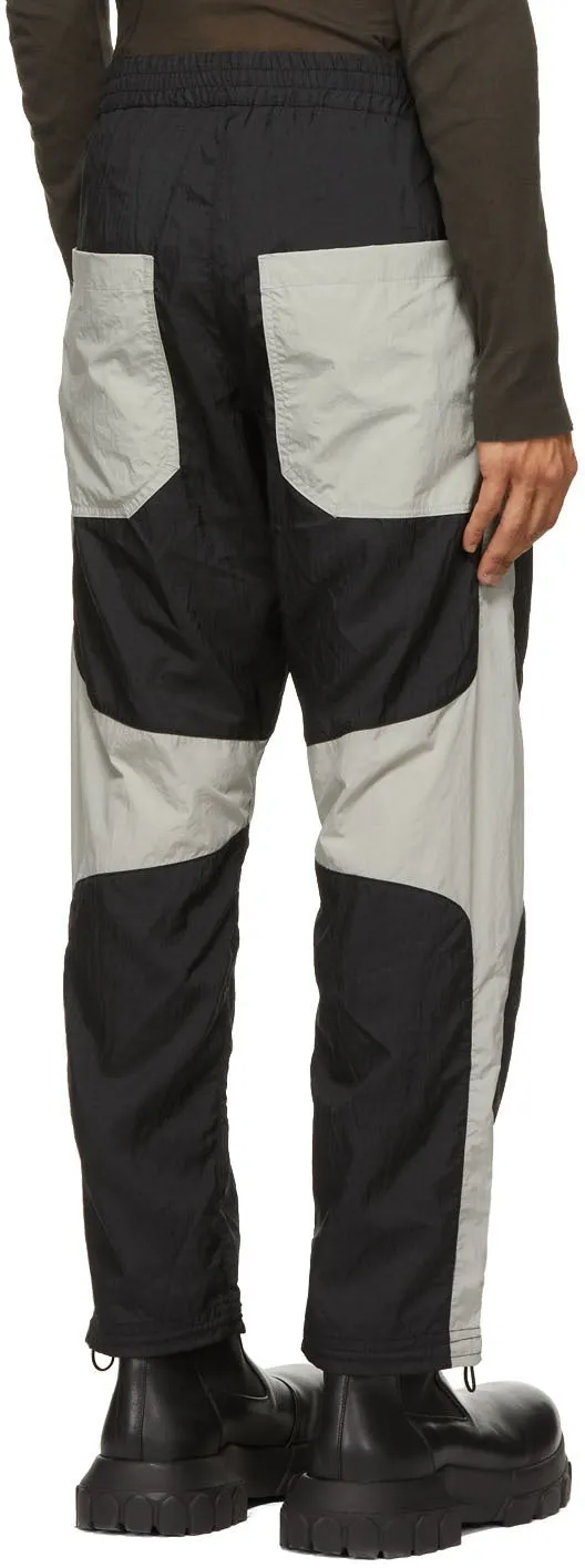 Arnar MÃ¡r JÃ³nsson Black Paneled Contrast Track Pants