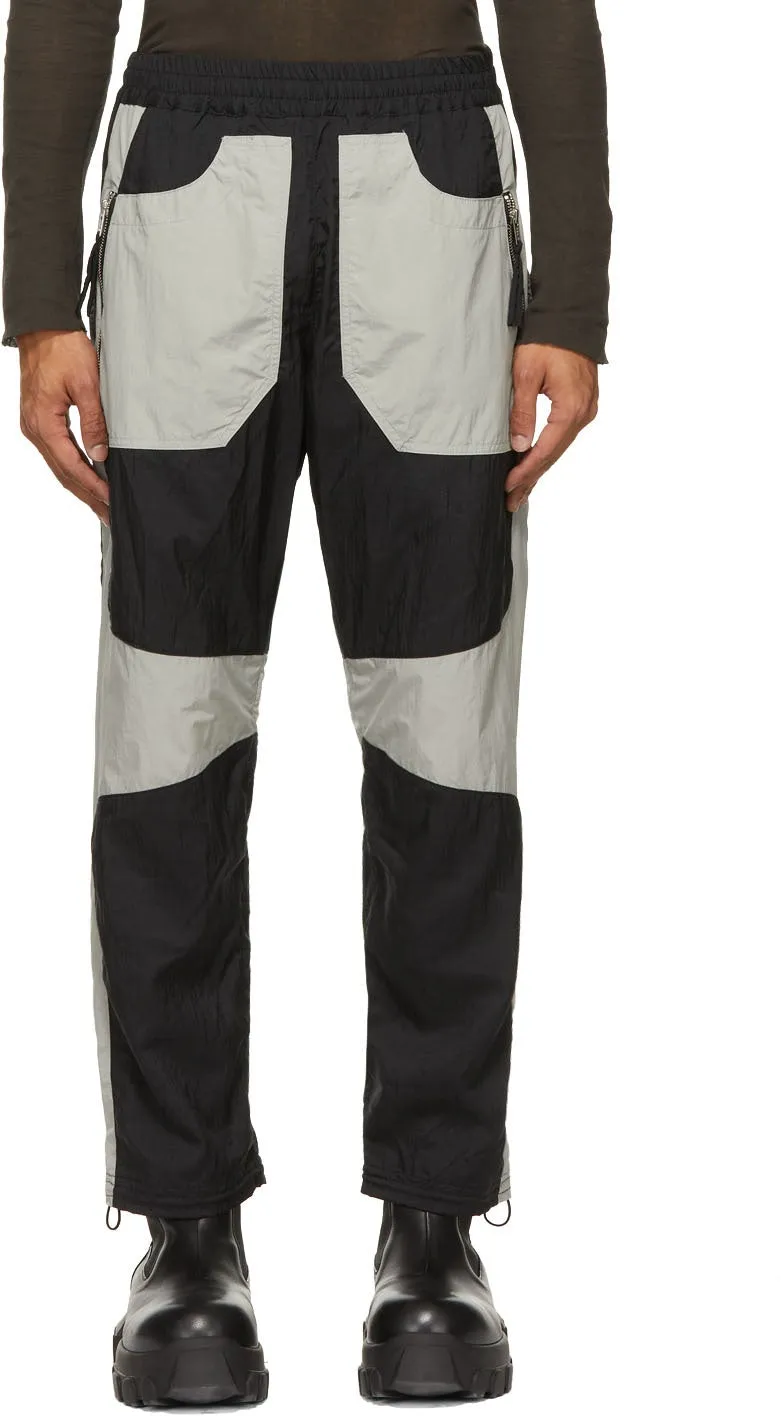 Arnar MÃ¡r JÃ³nsson Black Paneled Contrast Track Pants