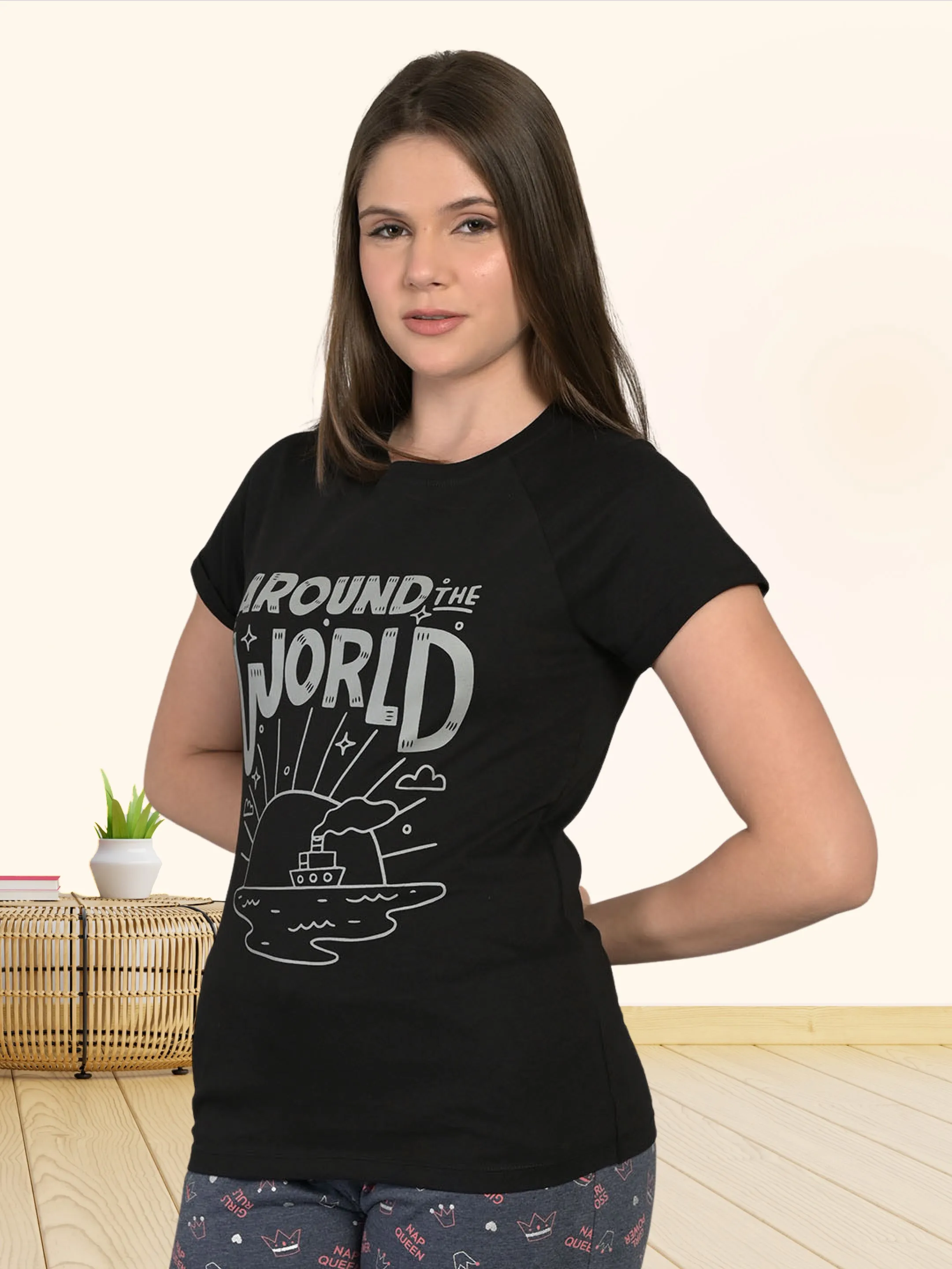 Black HT Half Sleeve T-Shirt