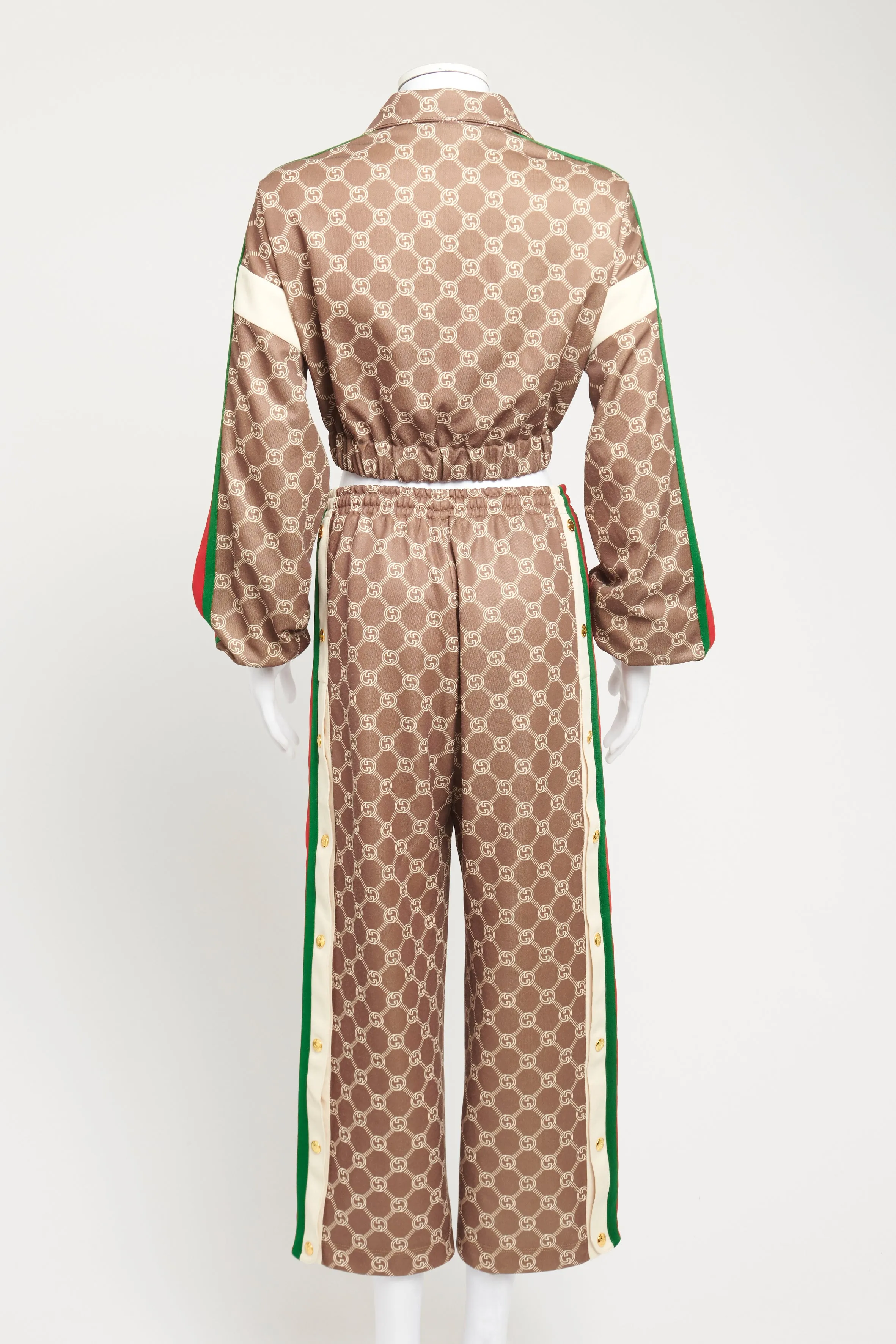 Brown Jersey Preowned GG Monogram Tracksuit