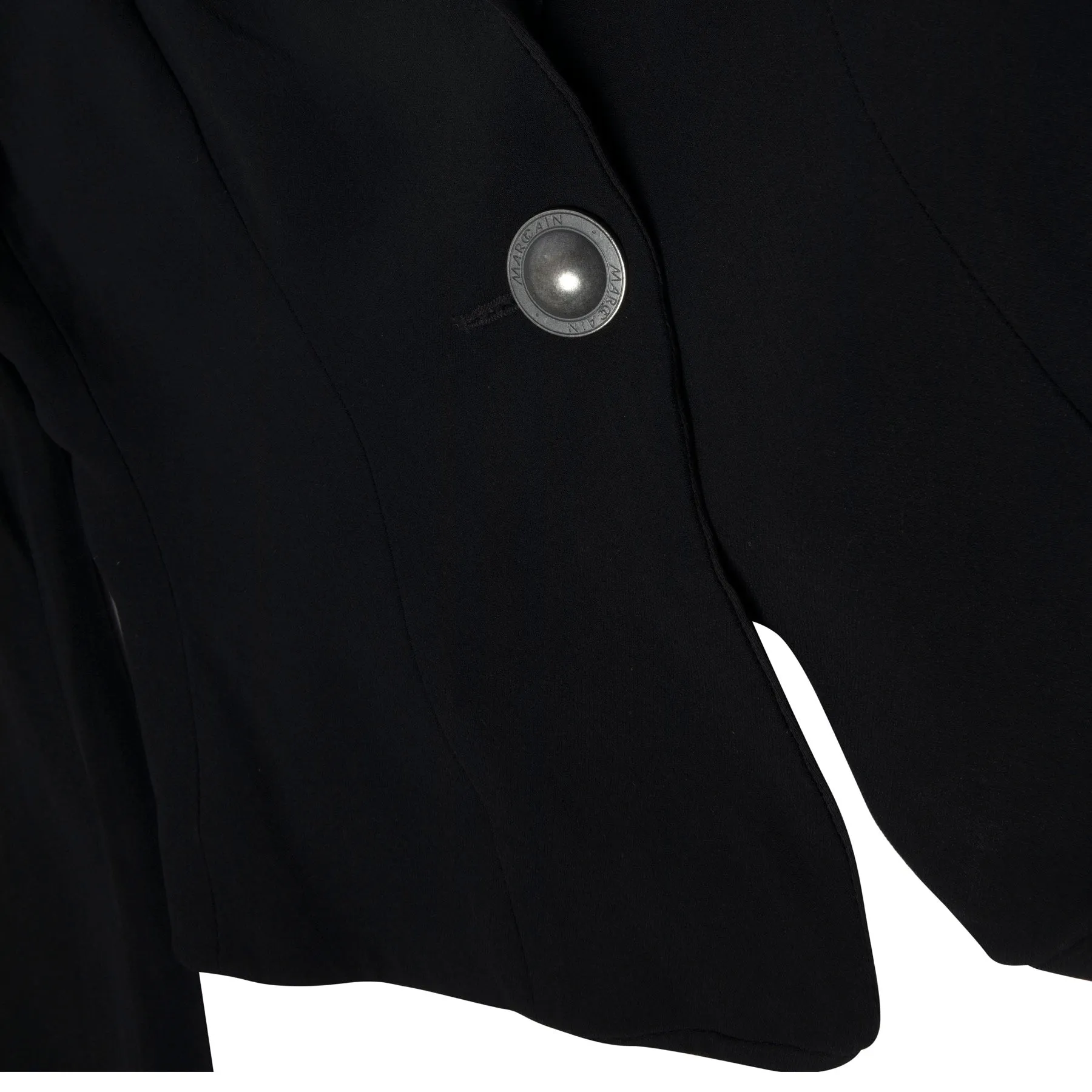 Crepe Weave Cropped Peaked Lapel Dinner Jacket