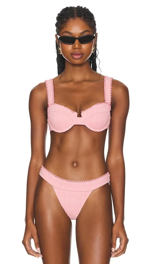 DEVON WINDSOR Palmer Bikini Top in Pink