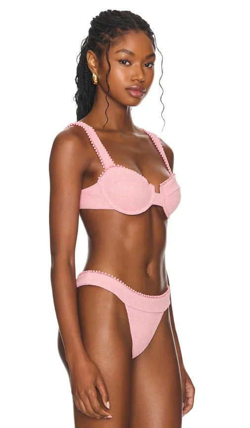 DEVON WINDSOR Palmer Bikini Top in Pink