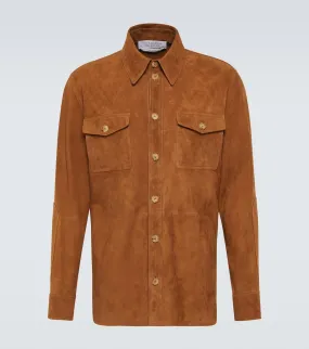 Gabriela Hearst Lucas suede overshirt