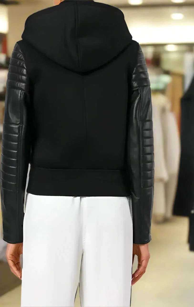 GIVENCHY BLACK VISCOSE JACKETS & COAT