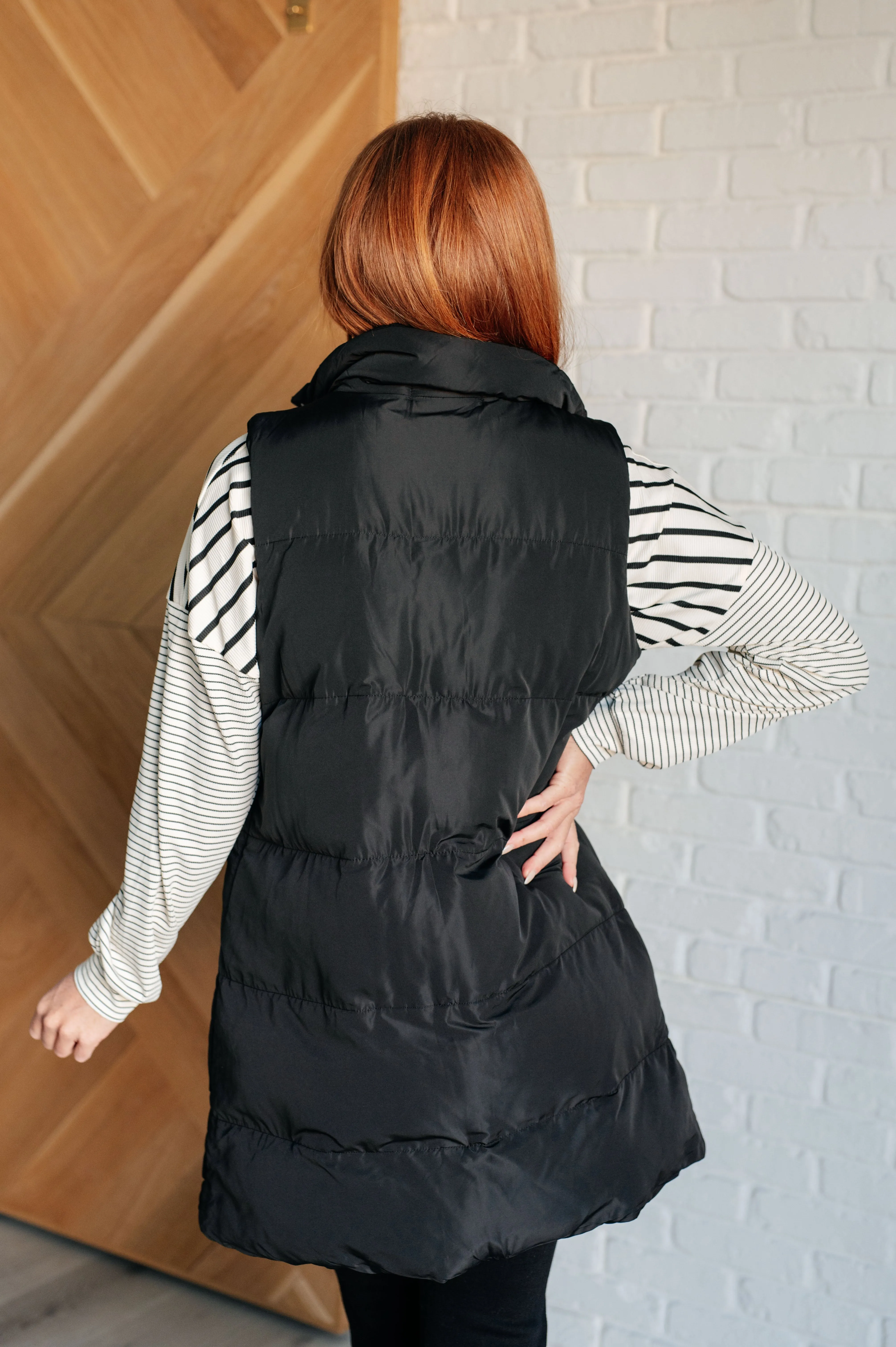 ONLINE EXCLUSIVE Cold and Calculated Longline Puffer Vest