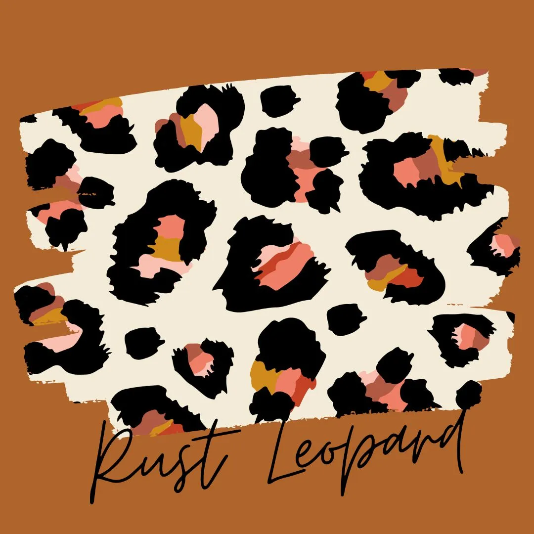 Rust Leopard Lounge Set