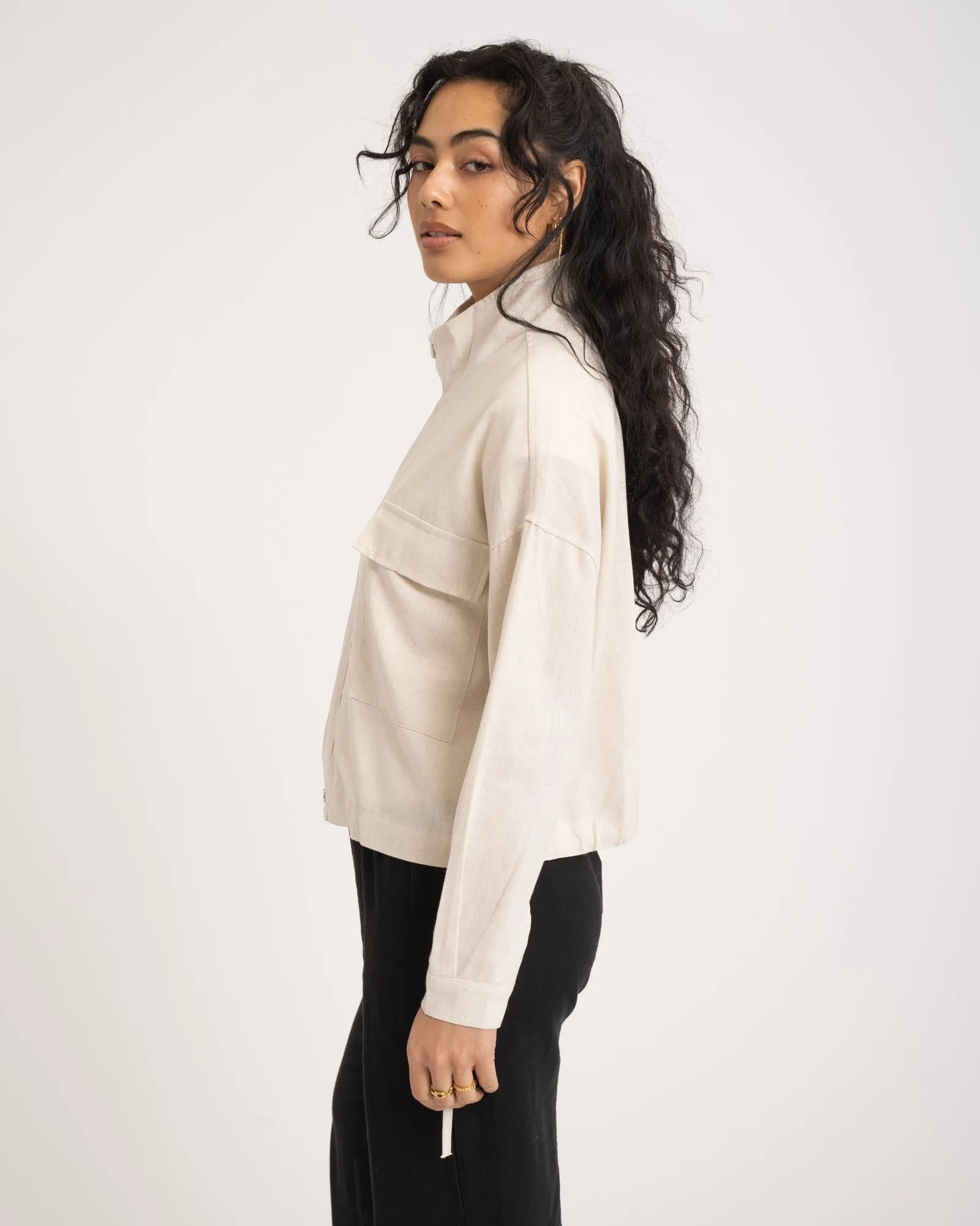 TILTIL Helena Jacket Melange Beige One Size
