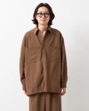 TROPICAL WOOL SHIRT JACKET