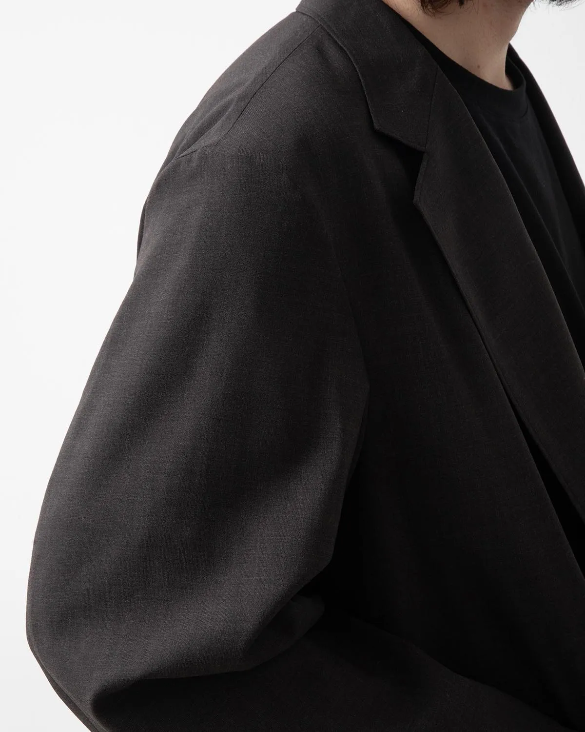 WASHED WOOL VOILE CARDIGAN JACKET