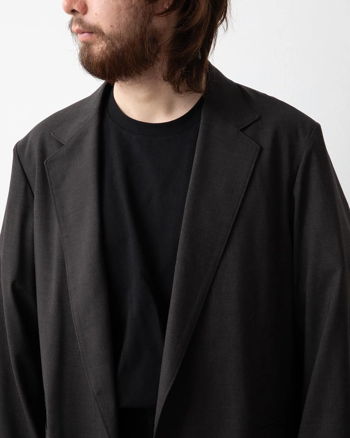 WASHED WOOL VOILE CARDIGAN JACKET