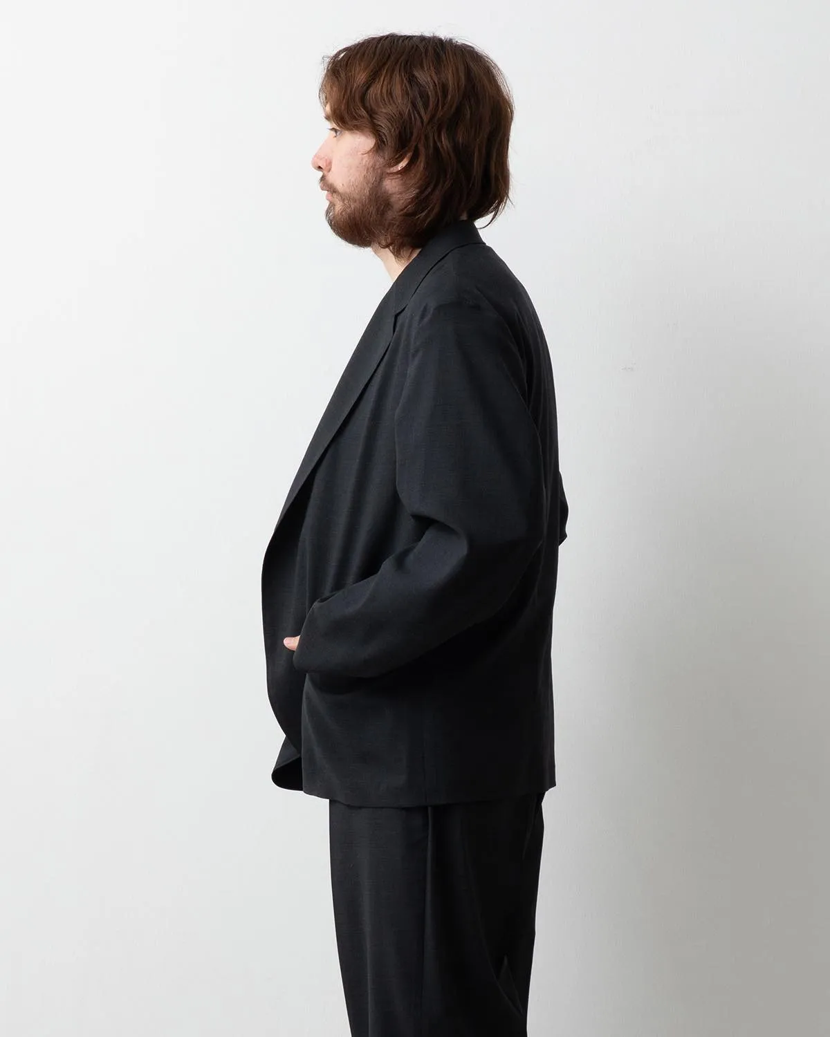 WASHED WOOL VOILE CARDIGAN JACKET