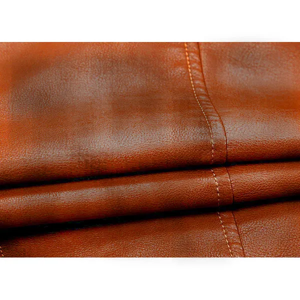 Waxed Biker Slim Fit Sheep Leather Jacket