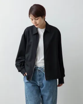 WOOL FRONT ZIP BLOUSON
