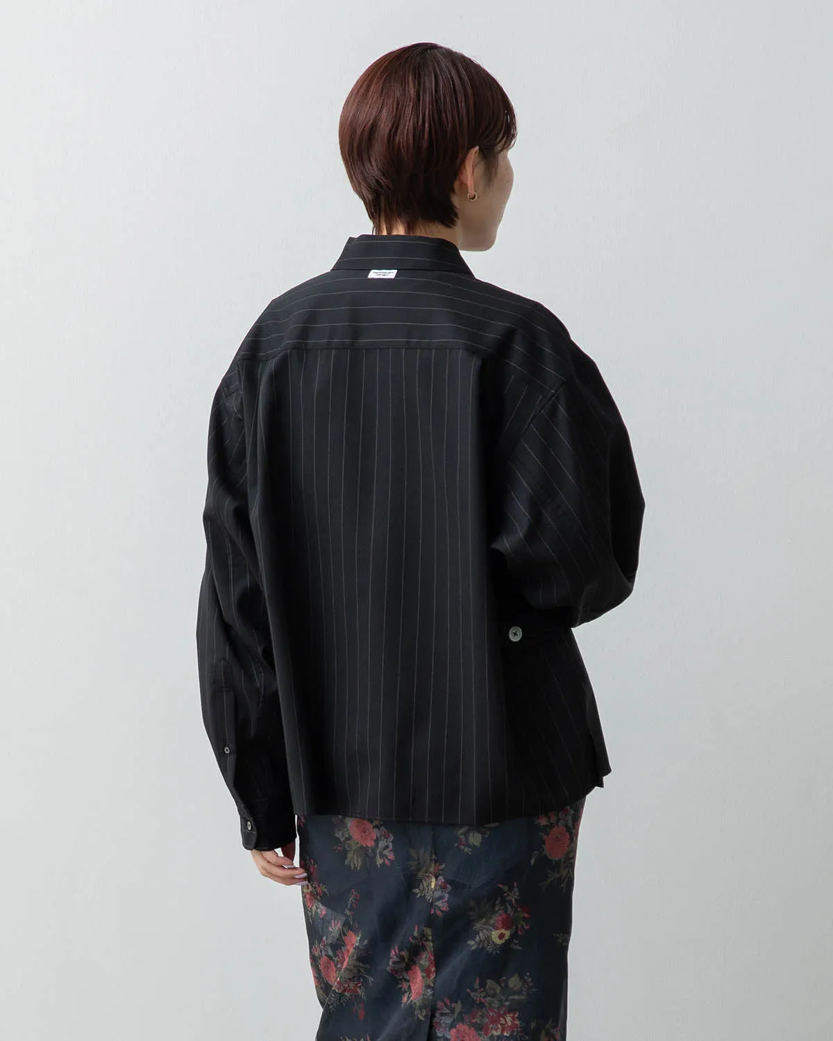 WOOL FRONT ZIP BLOUSON