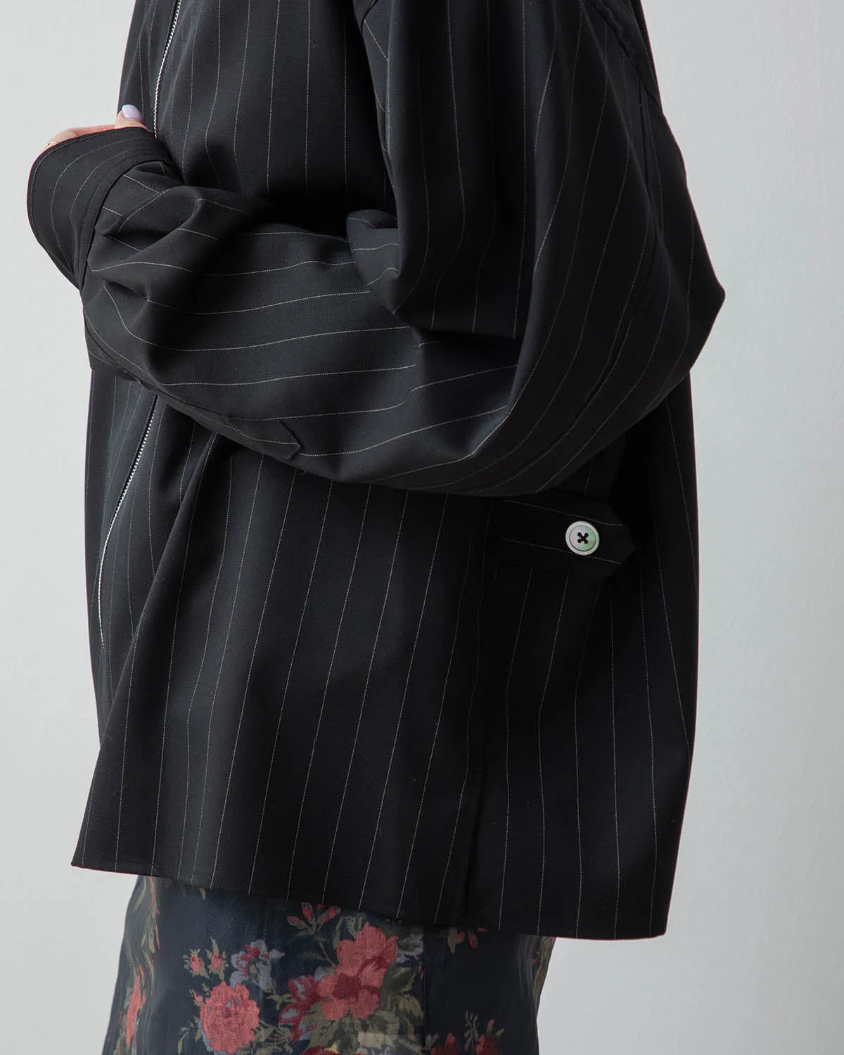 WOOL FRONT ZIP BLOUSON